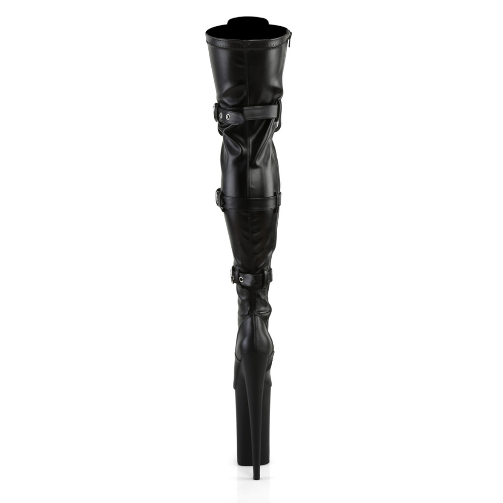 Platform Lace Up Heel Thigh High Boots - Picture 2 of 4
